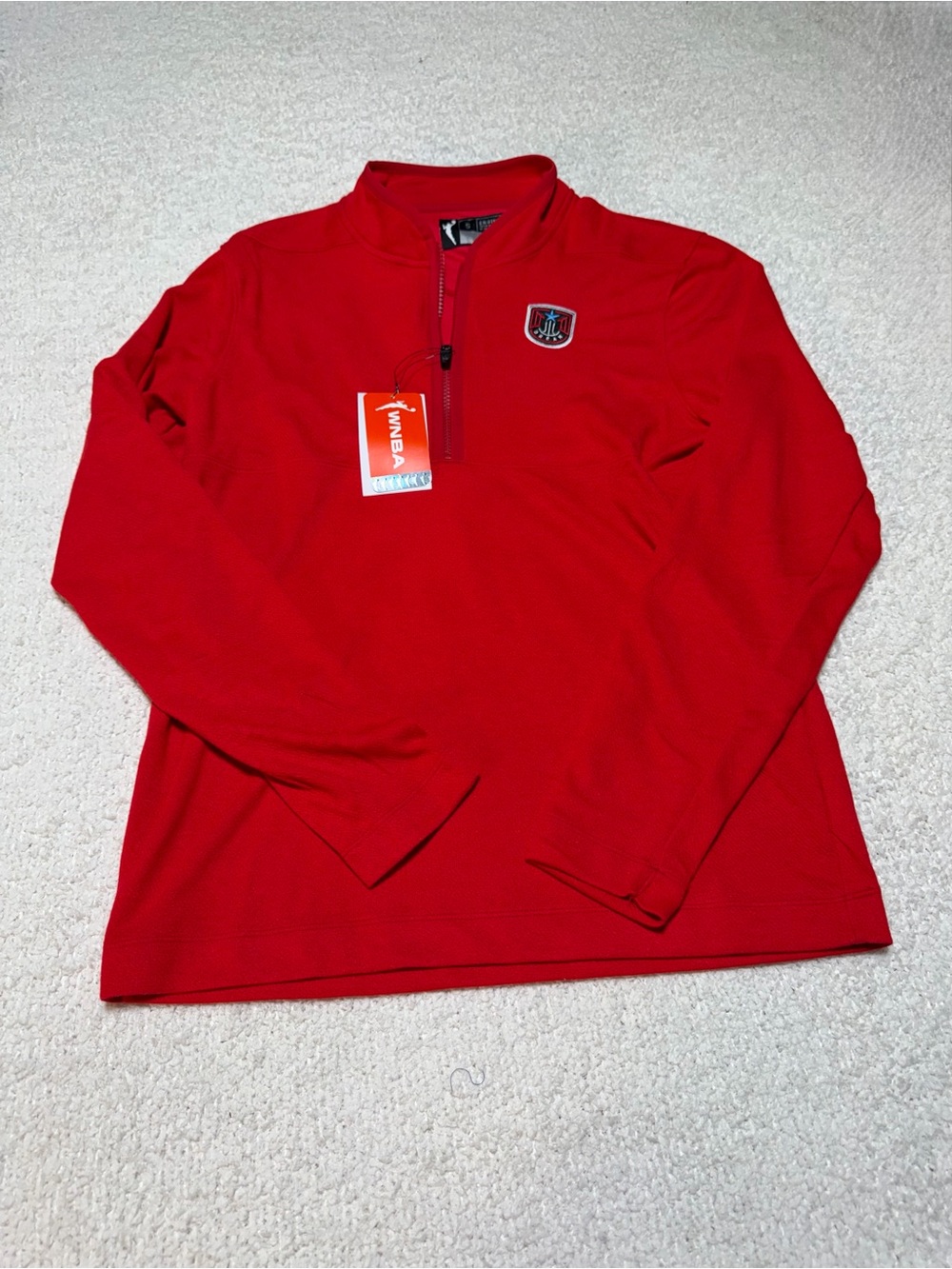 Nike WNBA Dri-FIT 1/4 Zip Pullover Red Men’s Small NWT
